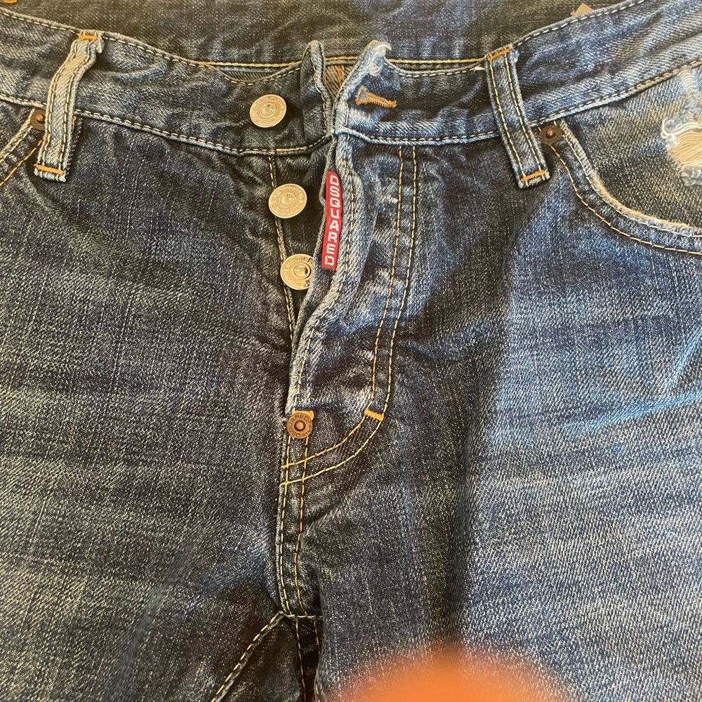 DSQUARED2 Distressed Blue Jeans